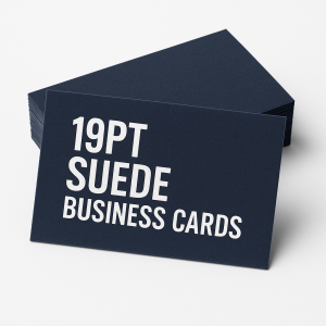 Suede Business Cards